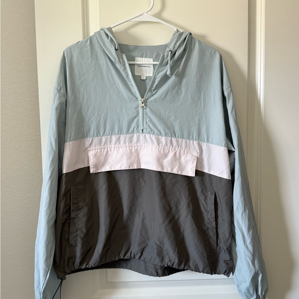 Colorblock Windbreaker Jacket